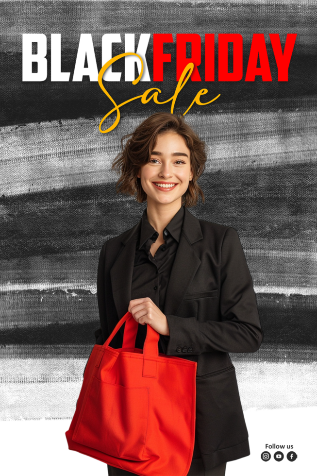 Black Friday social media posts and web banner square design templates psd