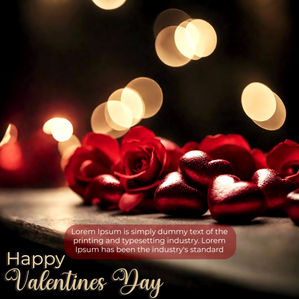 To My One and Only, Happy Valentines Day psd