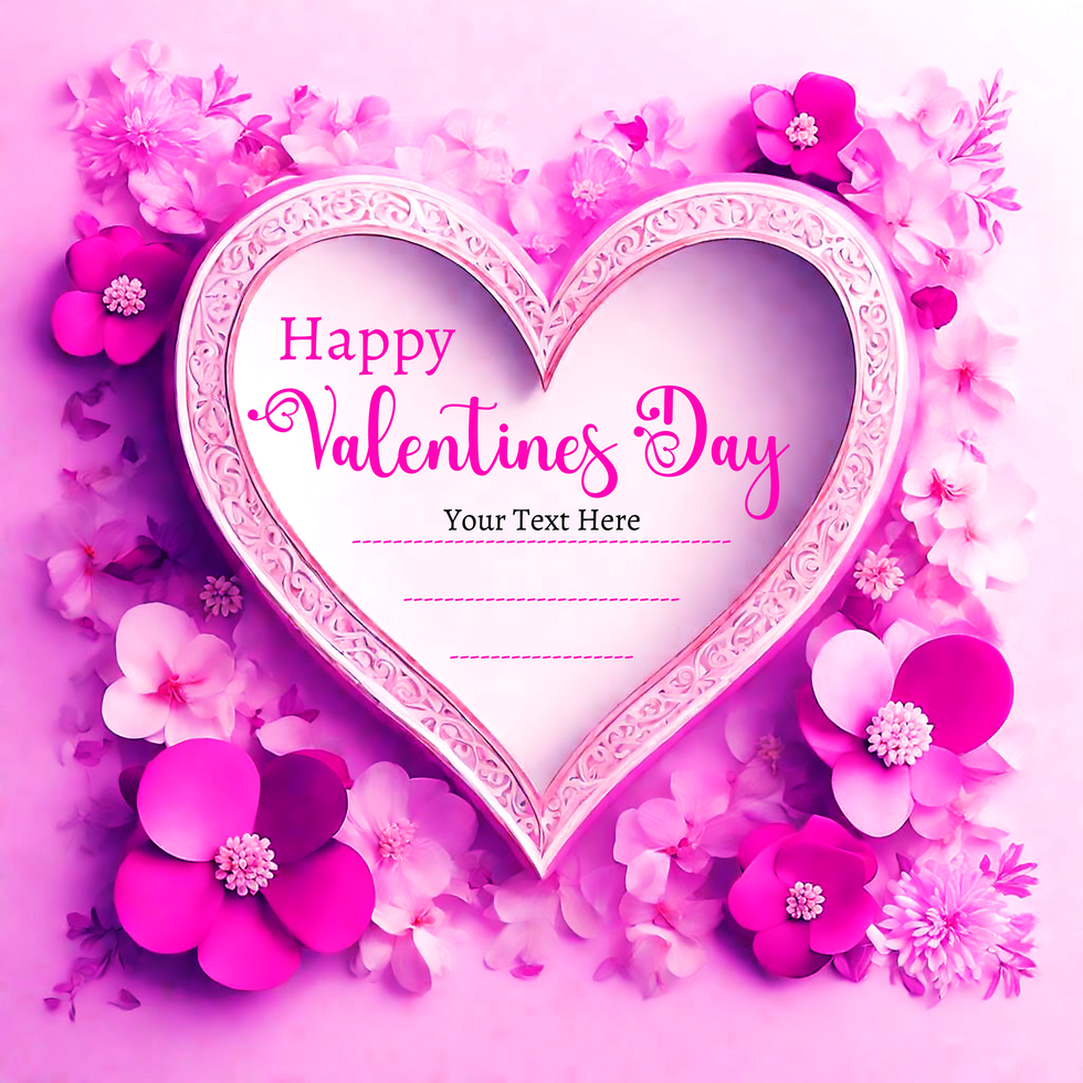 You Complete My Heart Happy Valentine's Day psd
