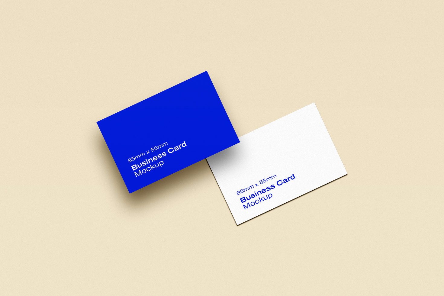Professional UK Business Card Mockup psd