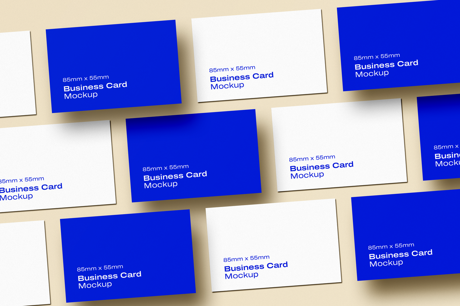 UK Business Card Presentation Mockup psd