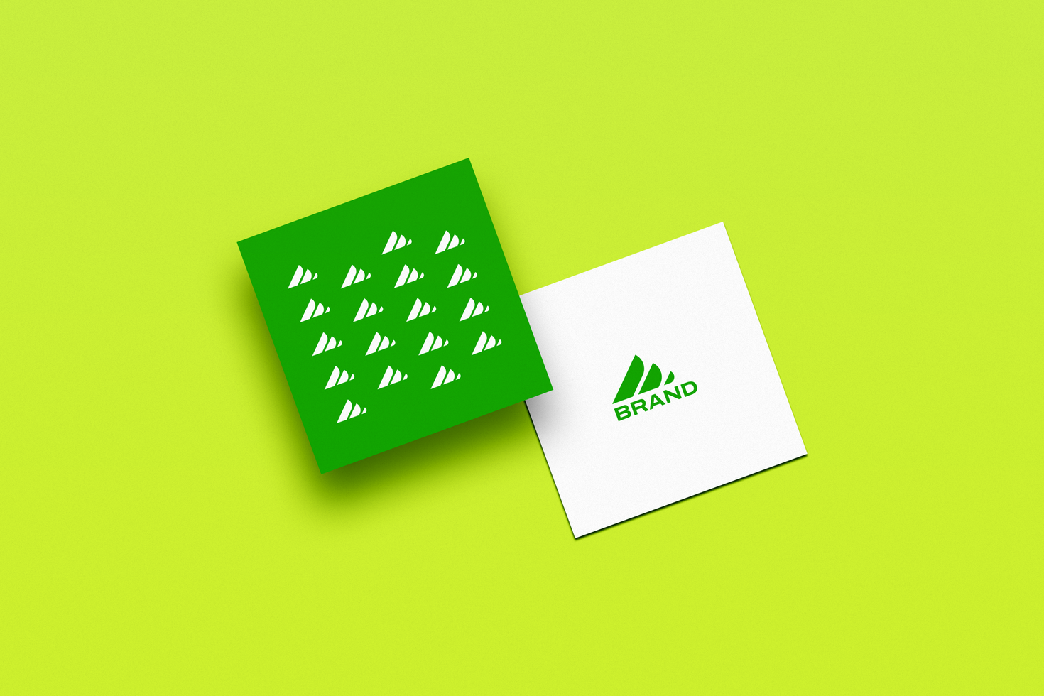 Sleek Square Business Card Mockup Templates for Professionals psd