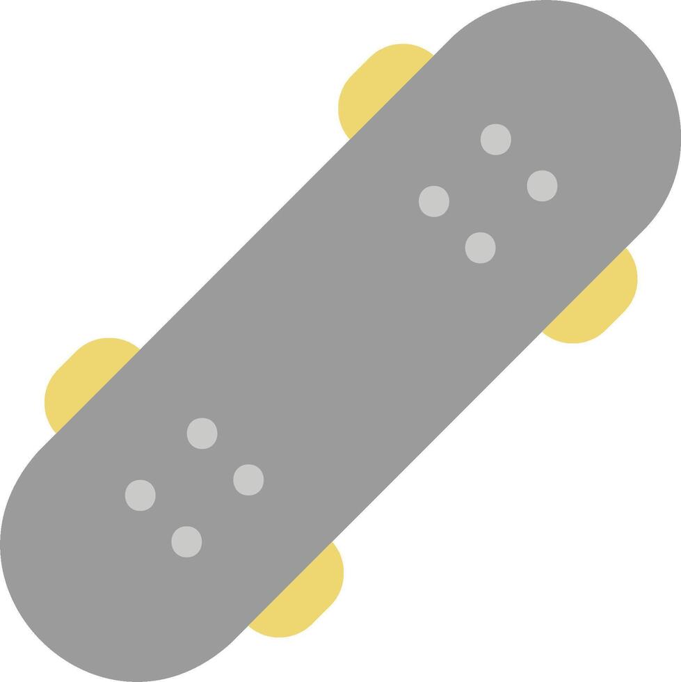 A skateboard is shown on a white background vector