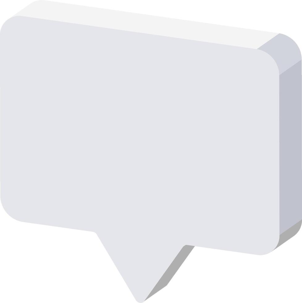 A speech bubble icon on a white background vector