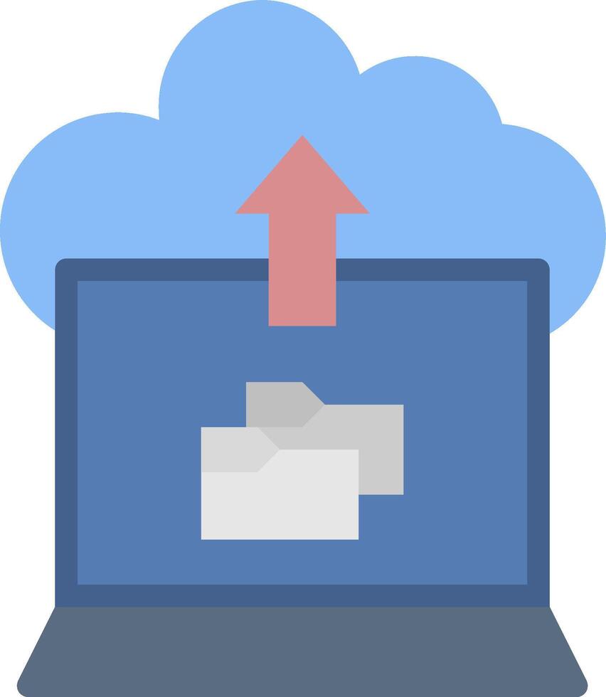 Cloud storage and file sharing vector