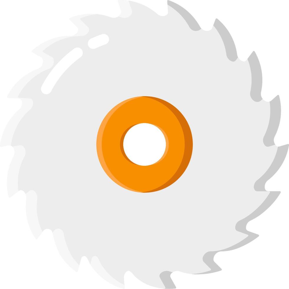 A circular saw blade on a white background vector