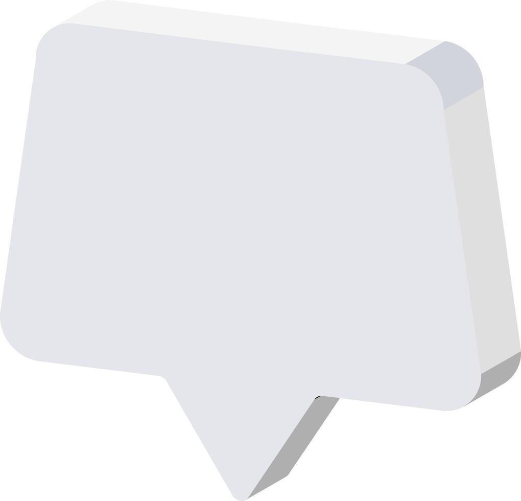 A speech bubble icon on a white background vector