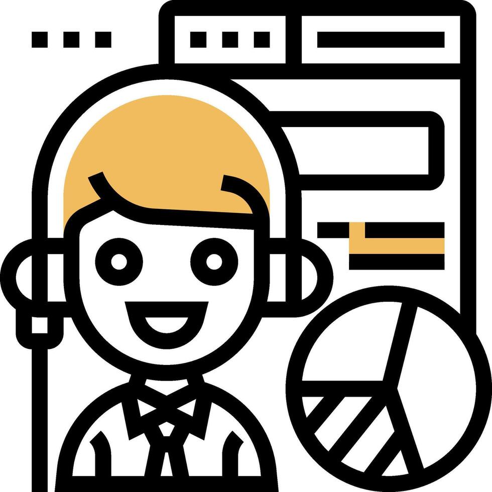 A man with headphones and a phone is holding a phone vector
