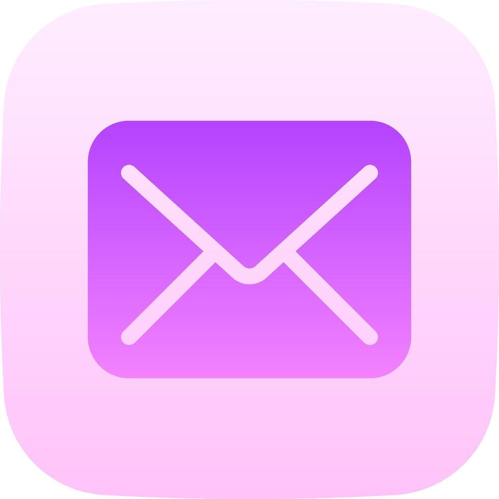 Email icon on a pink background vector