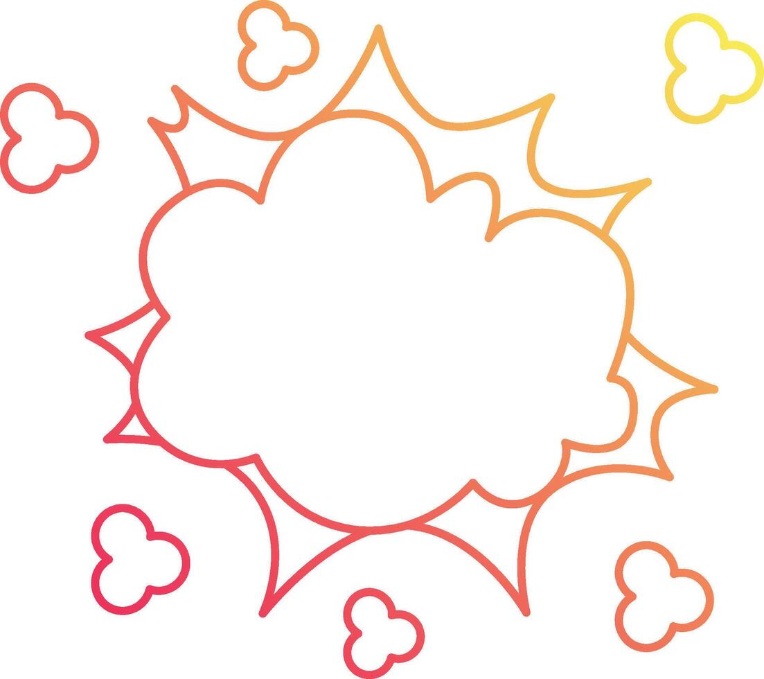A cartoon cloud with a speech bubble and stars vector