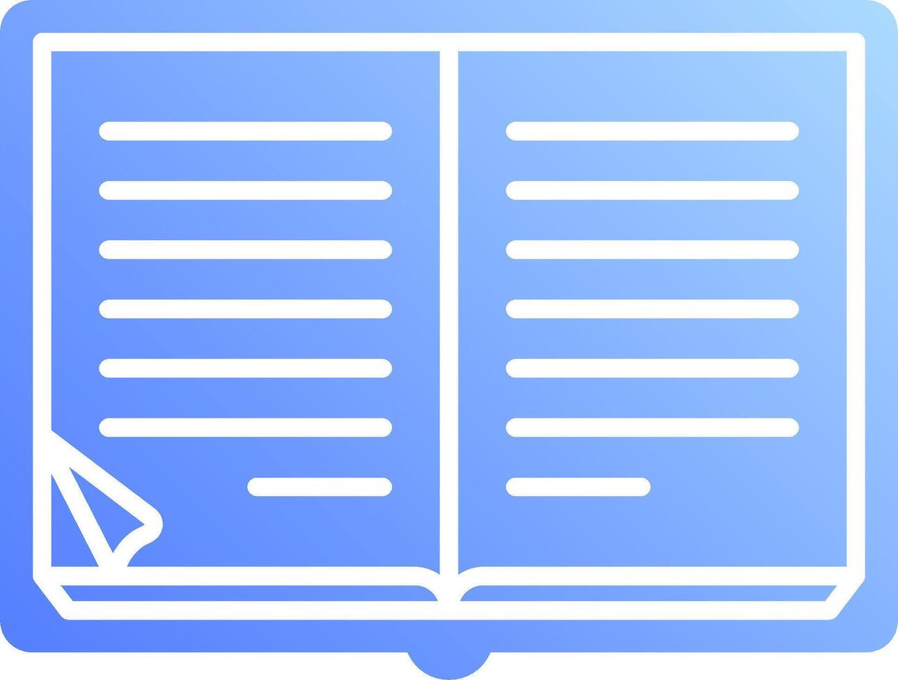 A book icon with a blue background vector