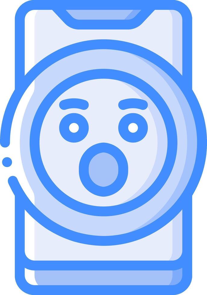 A blue and white icon of a washing machine vector