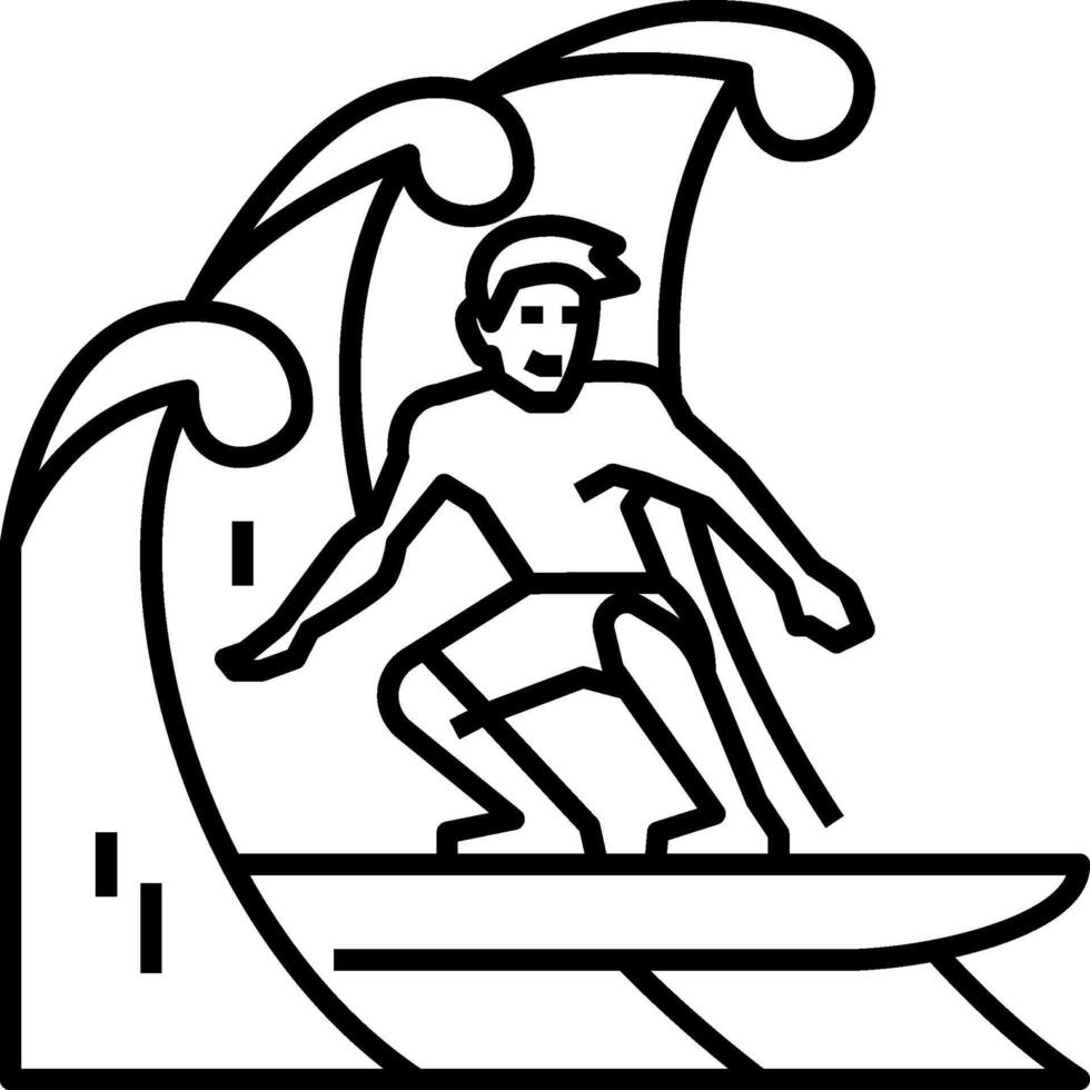 Surfer surfing on the wave vector