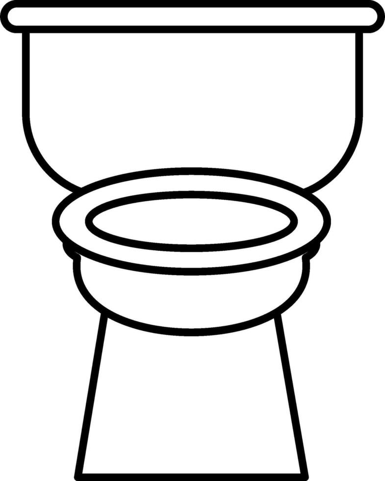 Toilet coloring page vector