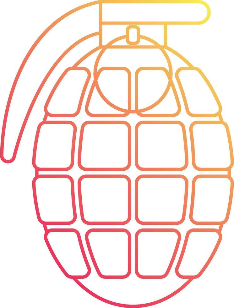 An image of a grenade icon vector