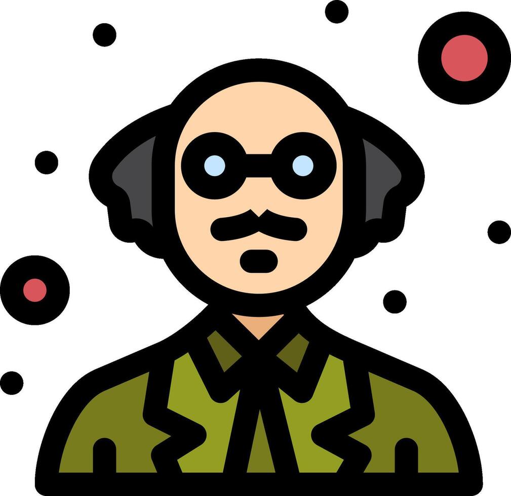 Shakespeare icon illustration vector