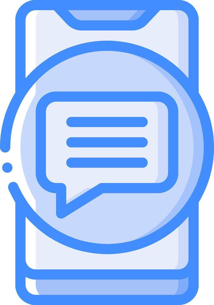 A phone with a speech bubble icon vector