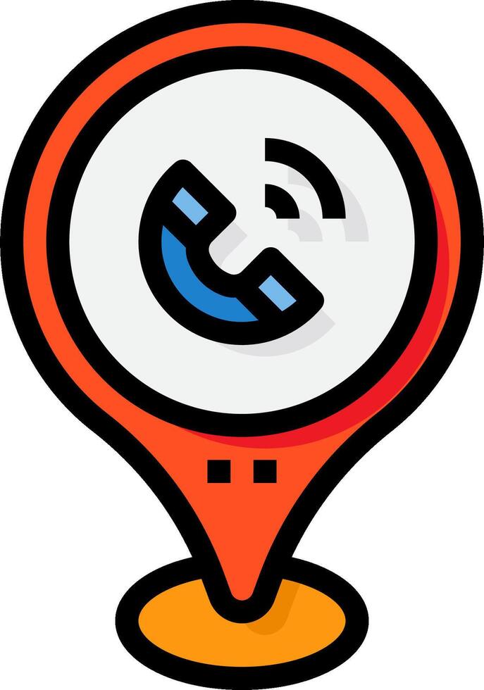 A phone icon with a phone on it vector