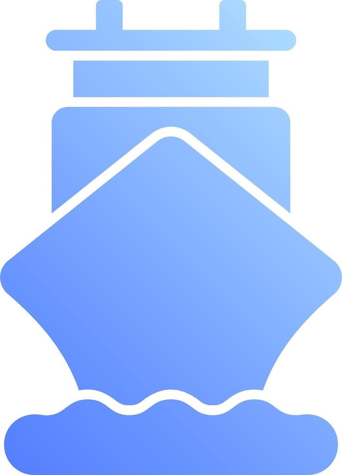 A blue ship with a white background vector
