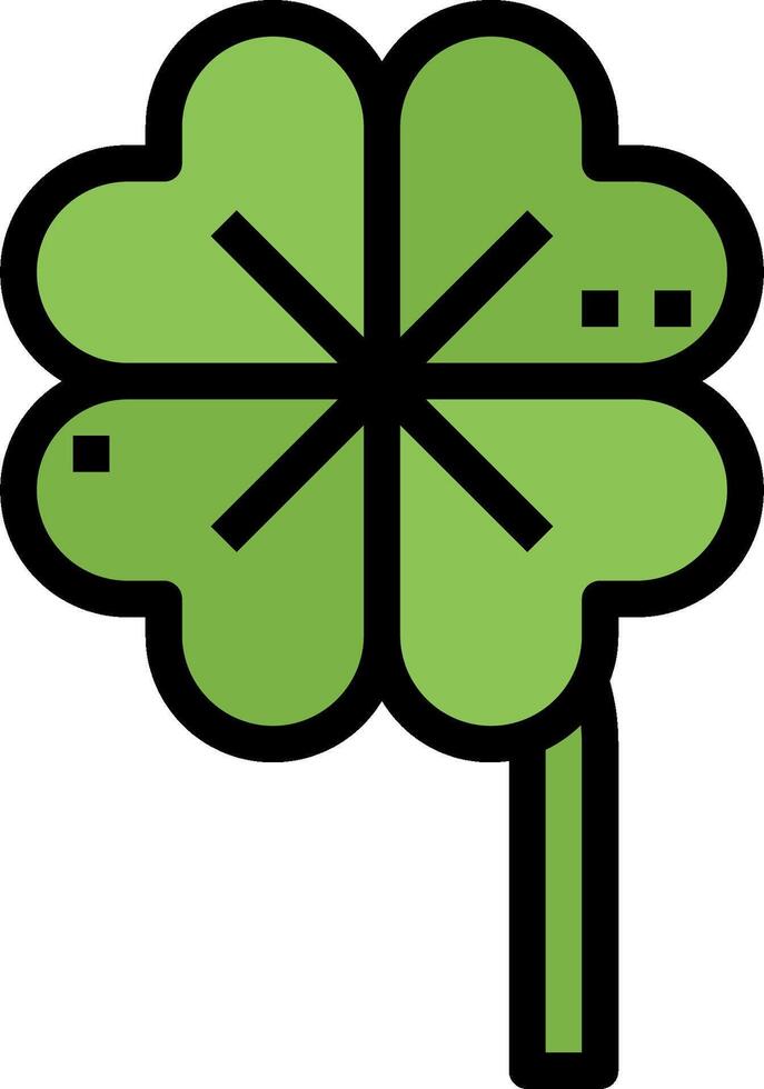 A four leaf clover icon vector