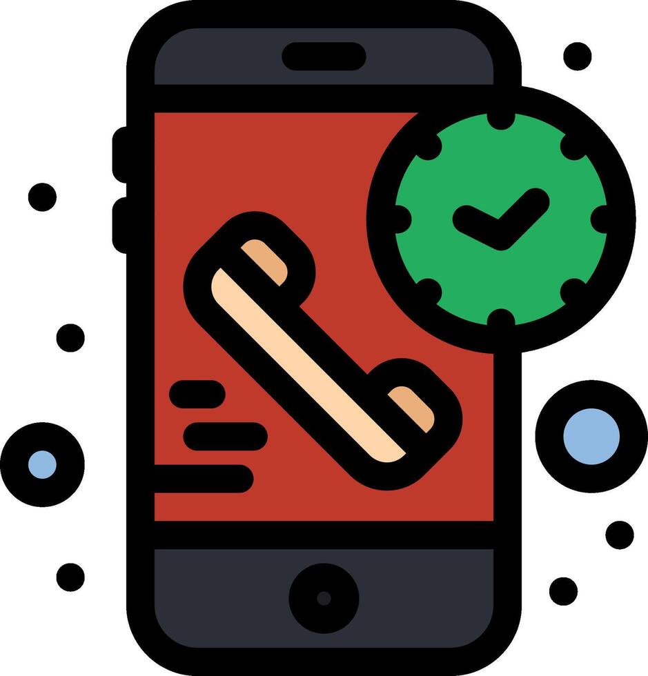 Mobile phone call icon vector