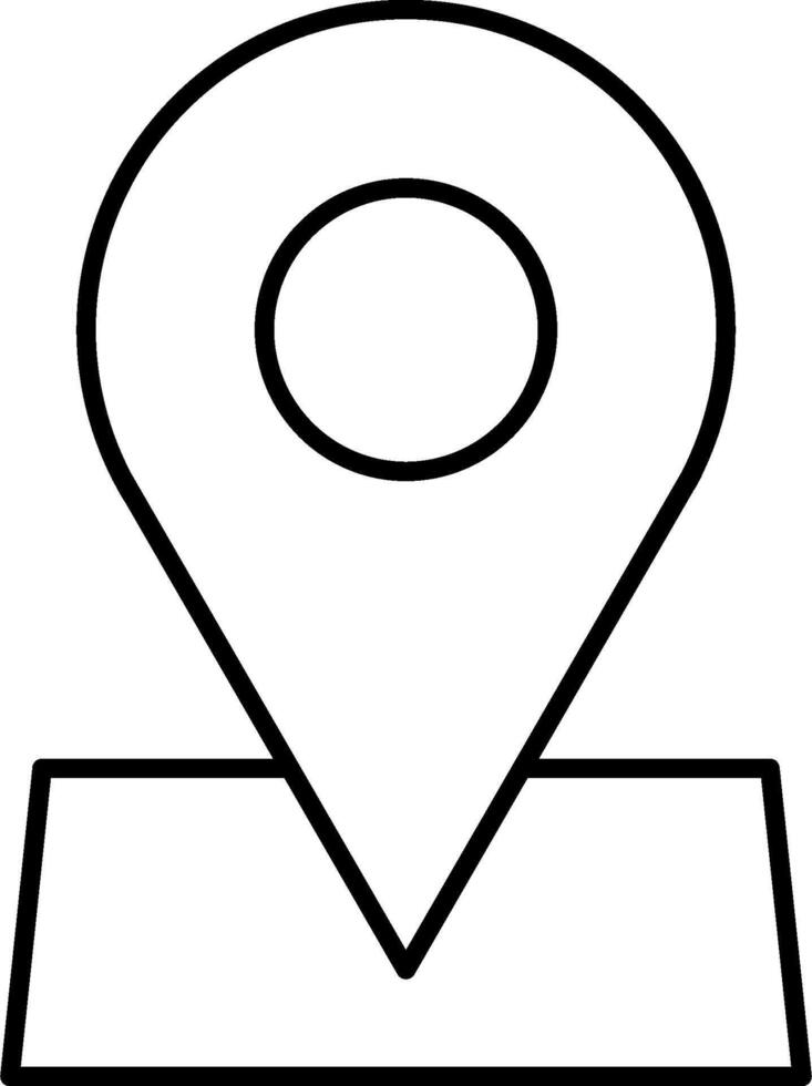 A location marker icon on a white background vector