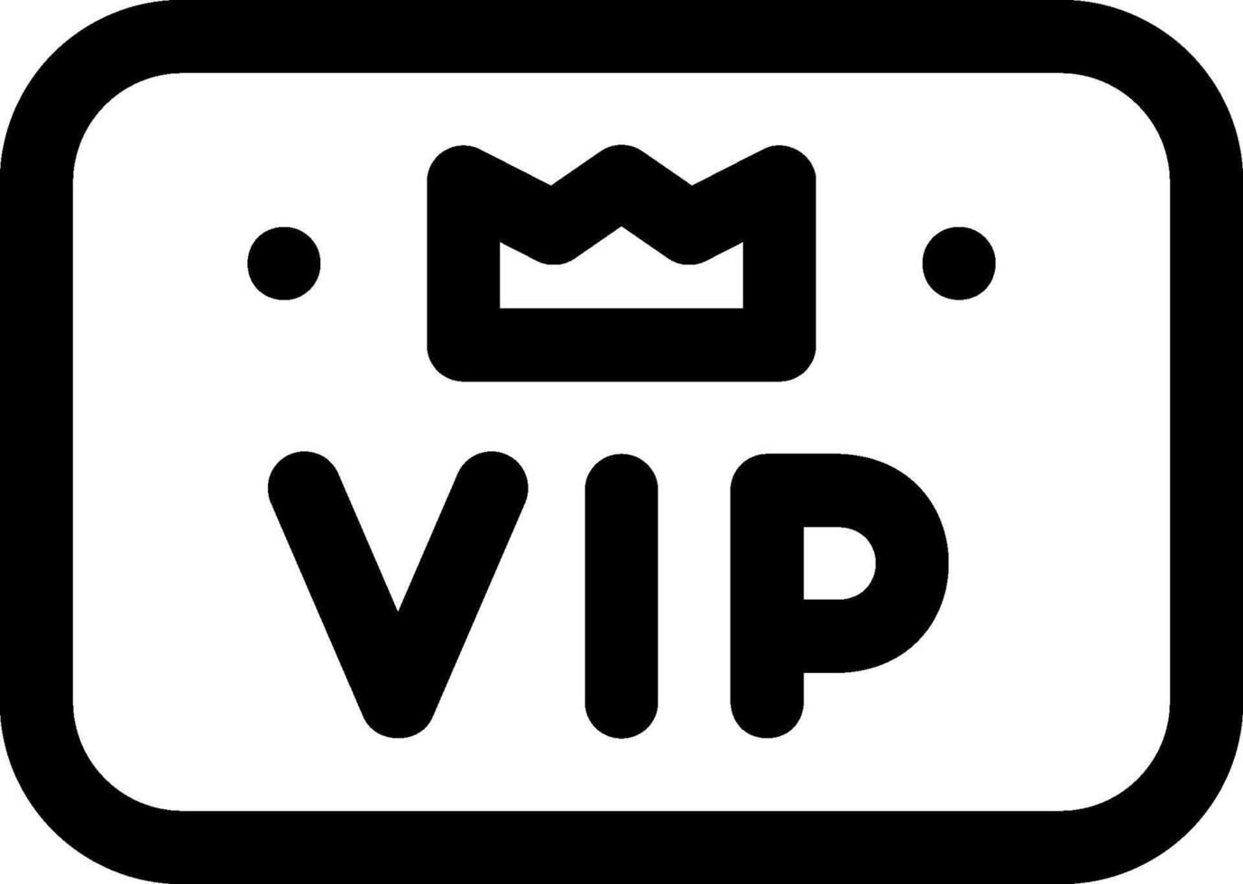 A black and white logo with the word vip vector