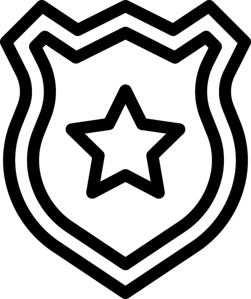 Police badge icon vector