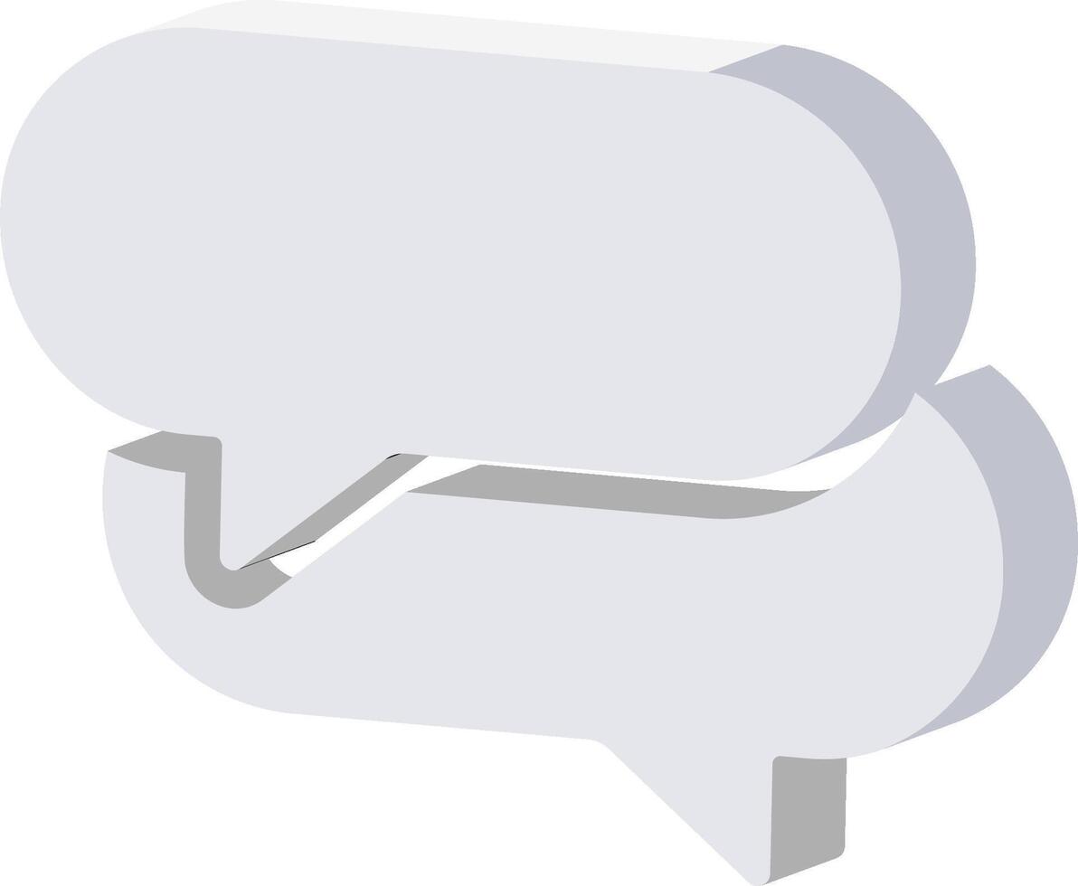 A speech bubble with a broken piece of paper vector