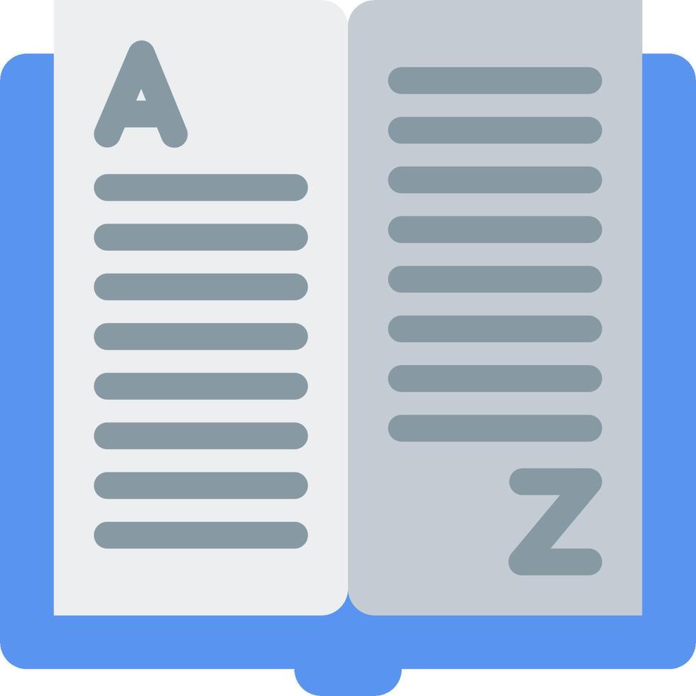 A-z dictionary icon vector