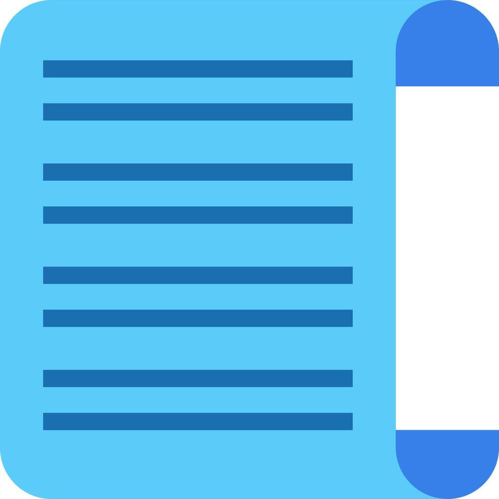 A blue pen and paper icon vector