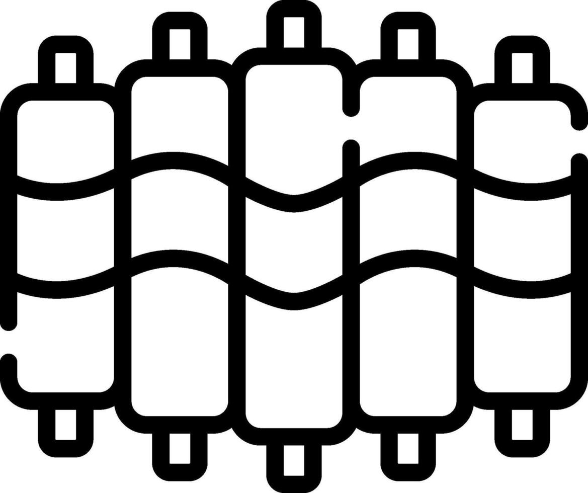 A black and white image of a group of pipes vector