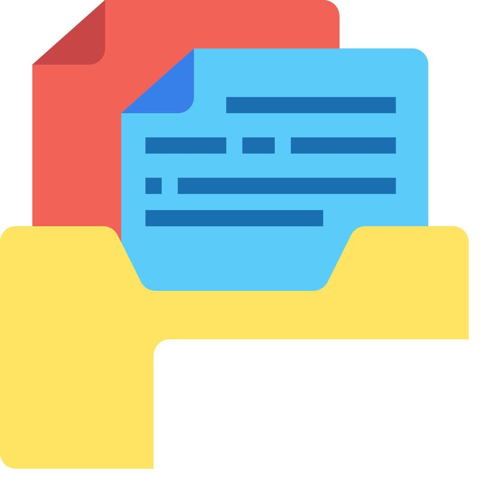 File folder icon vector