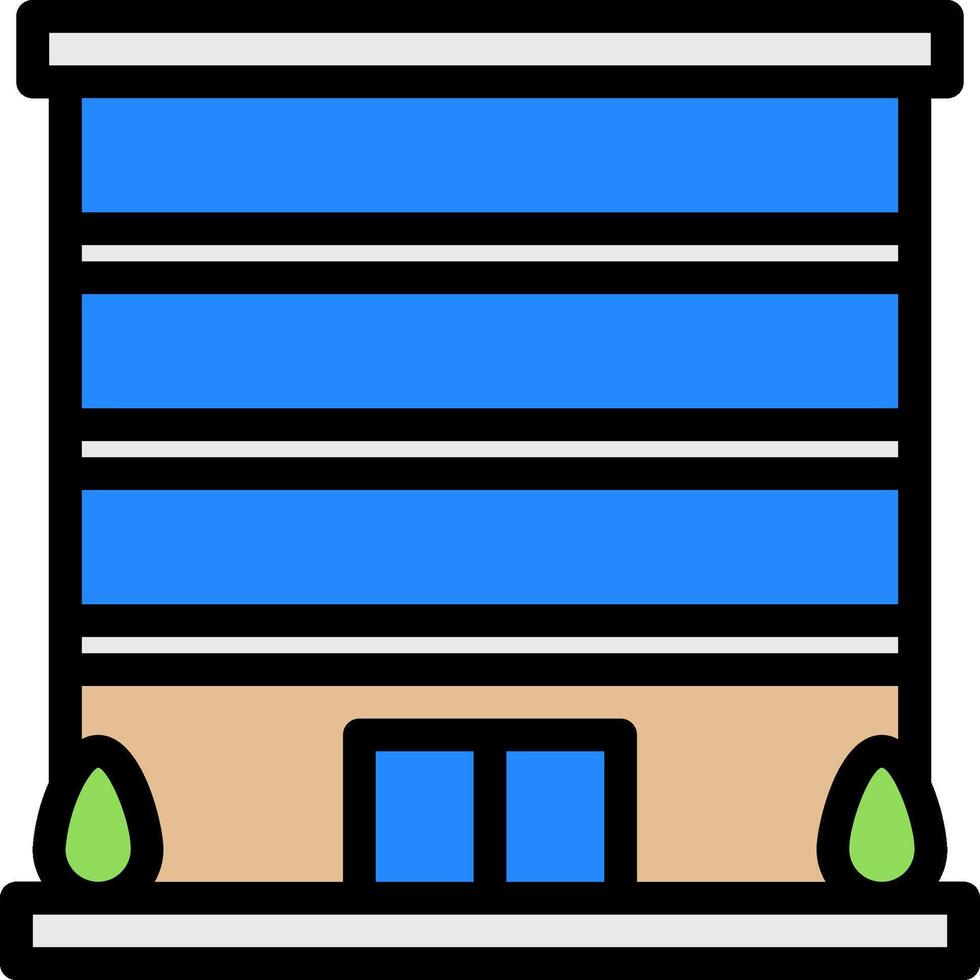 Office building icon vector
