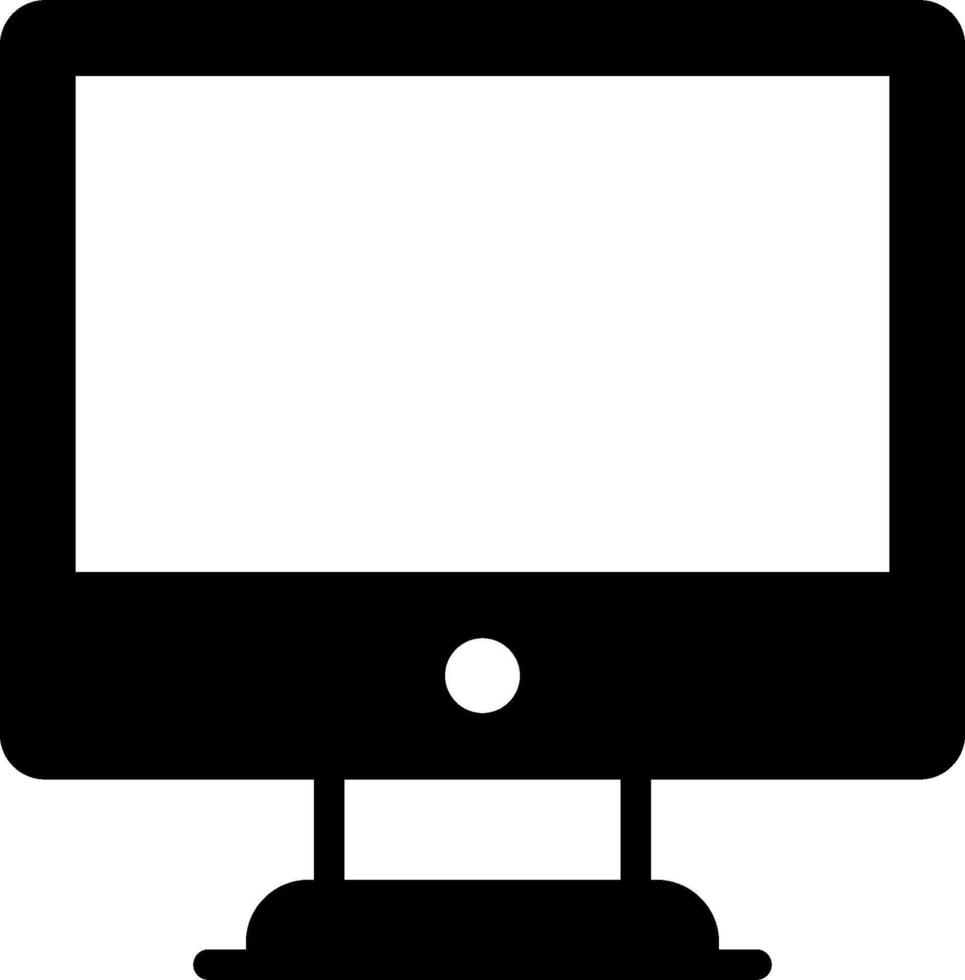 Computer monitor icon vector