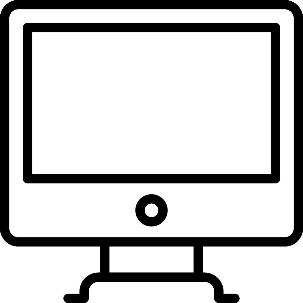 Computer monitor icon vector