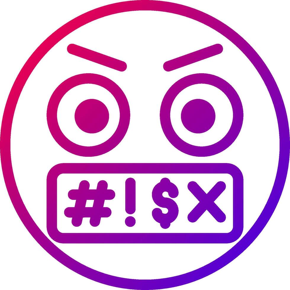A purple and pink icon with the words vector
