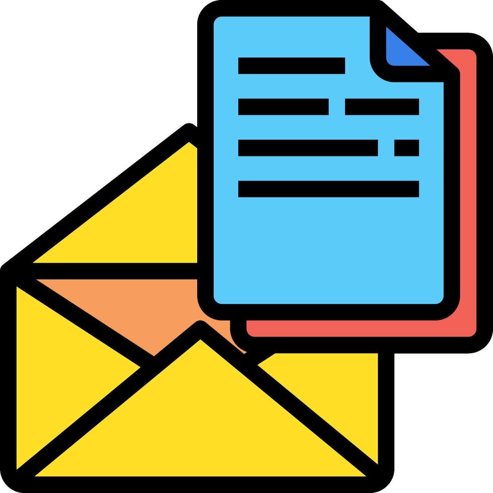 Email and envelope icon vector