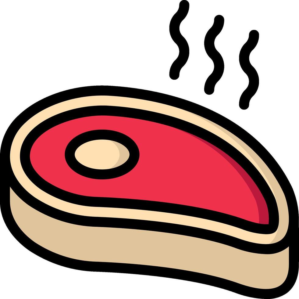 Steak illustration design vector