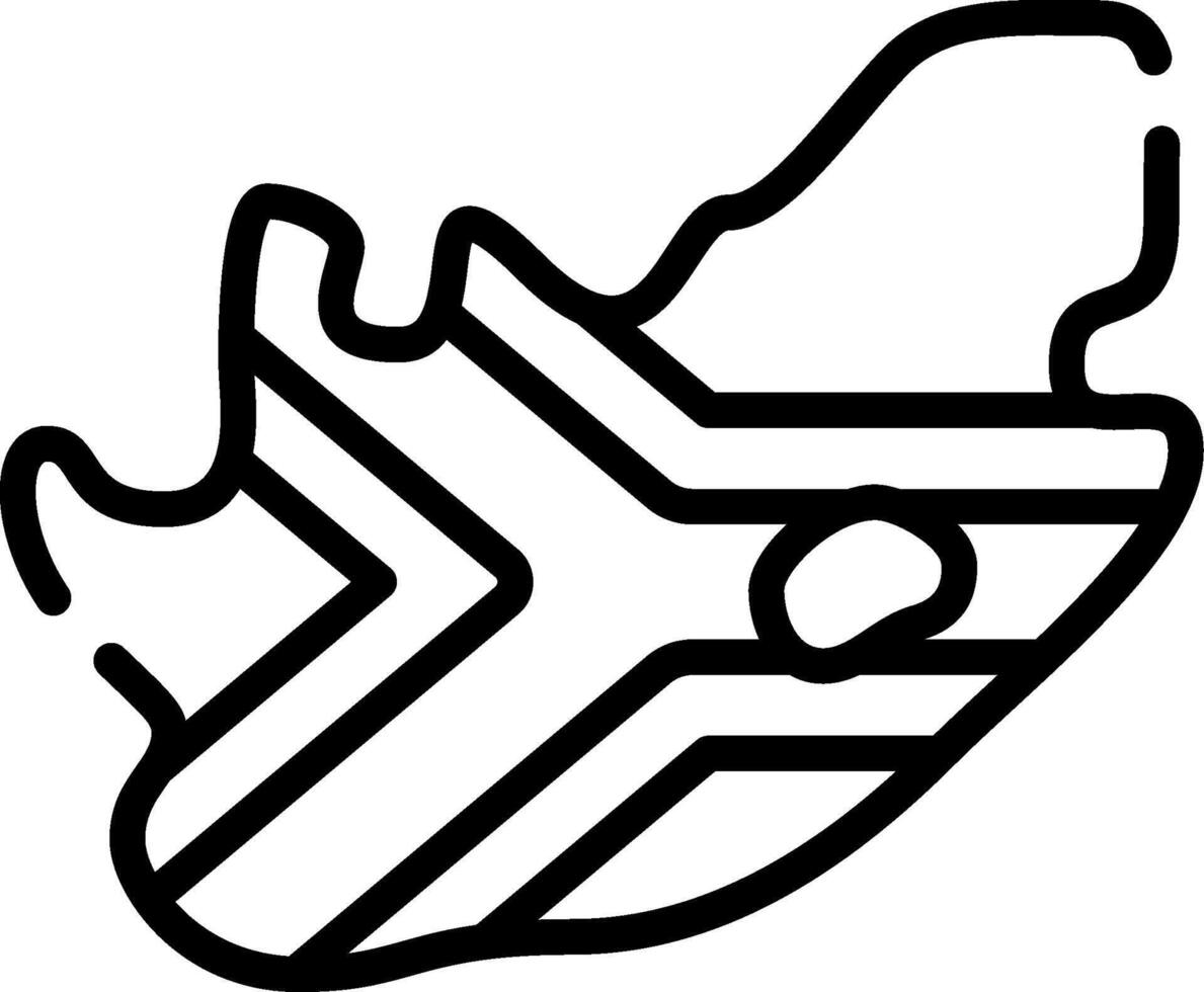 A black and white outline of a heart vector