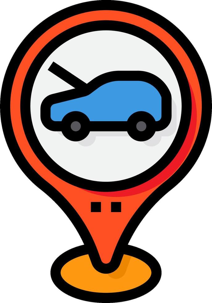 Car repair service icon vector