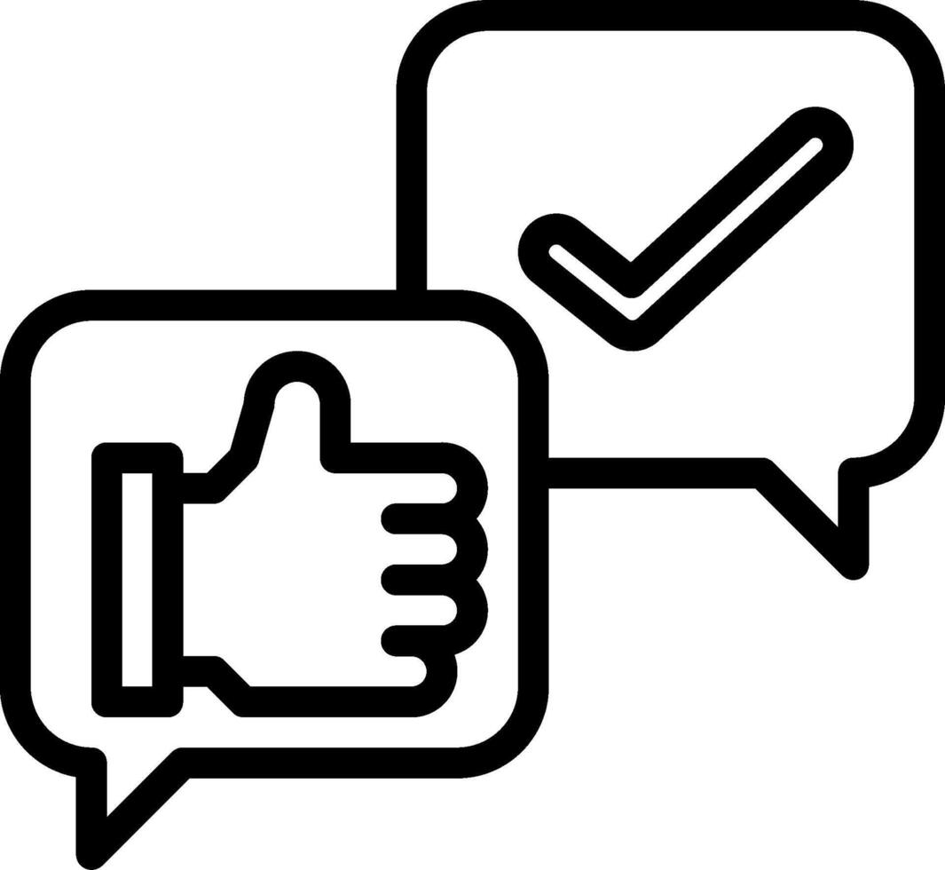 A thumbs up and a thumbs down icon vector