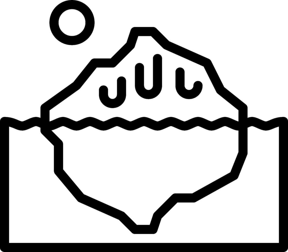 Iceberg illustration design vector