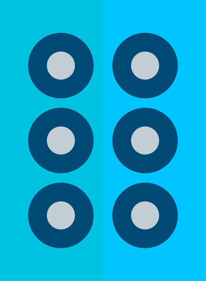A blue and white background with four circles vector