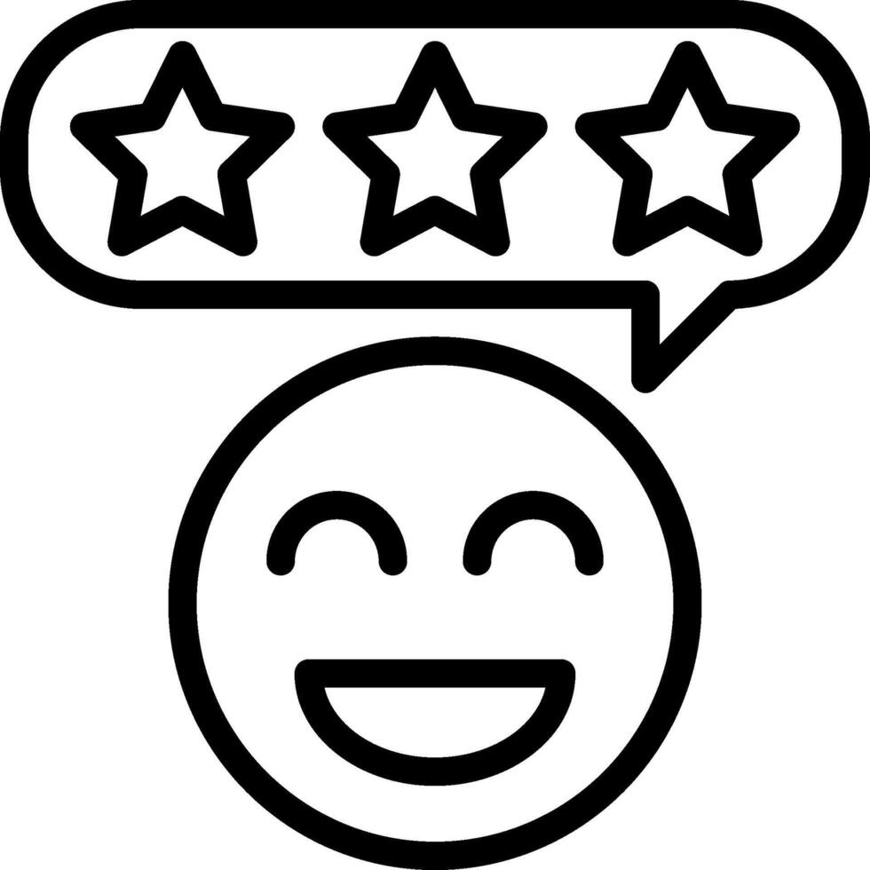 A smiley face with five stars on it vector