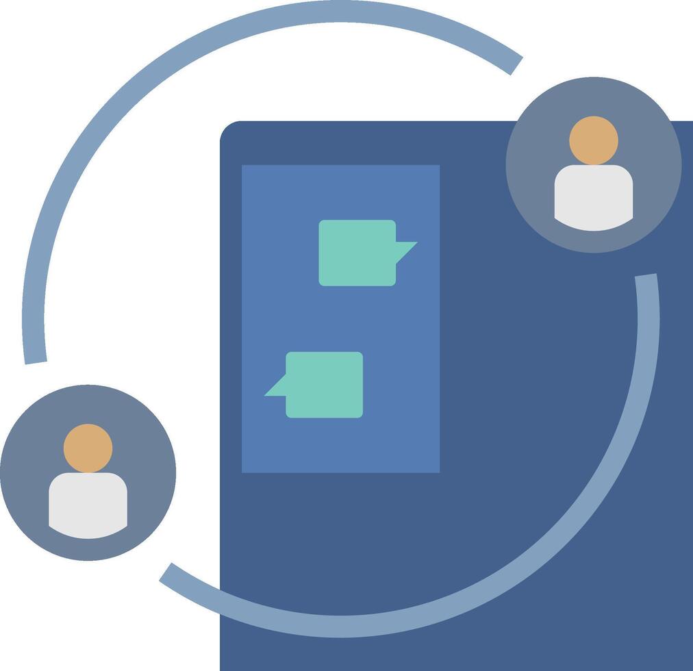 The chatbot is a great way to engage with your customers vector