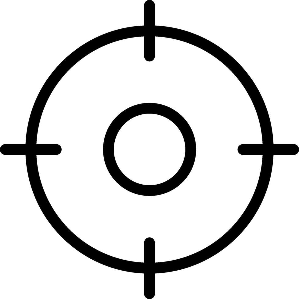 A black and white image of a target vector