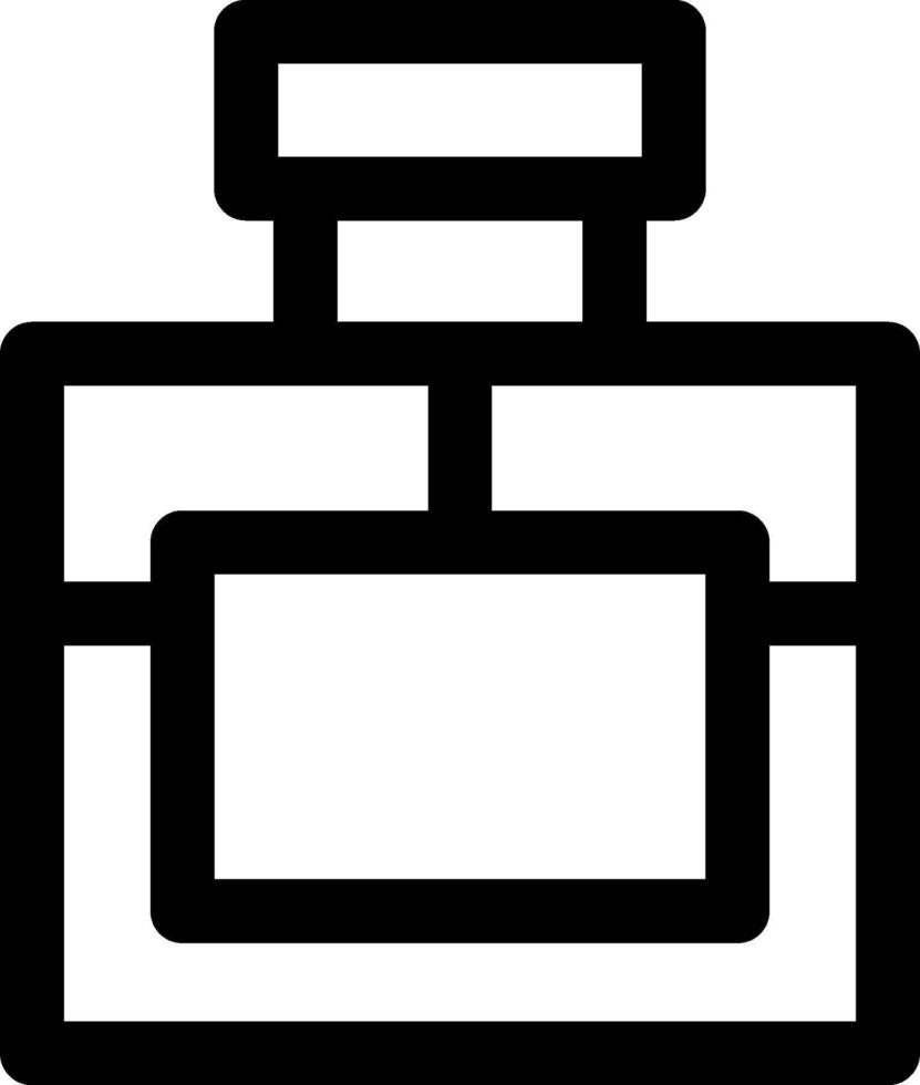A perfume bottle icon on a white background vector