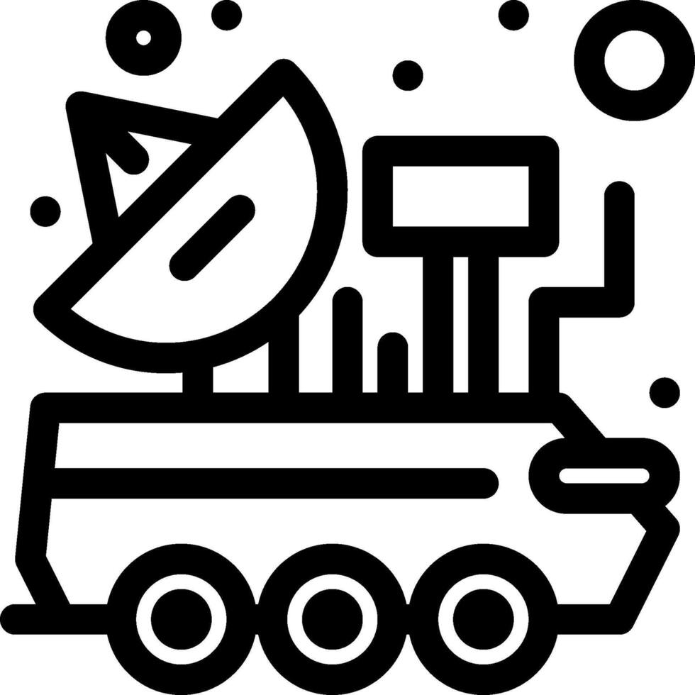 Space truck icon illustration vector