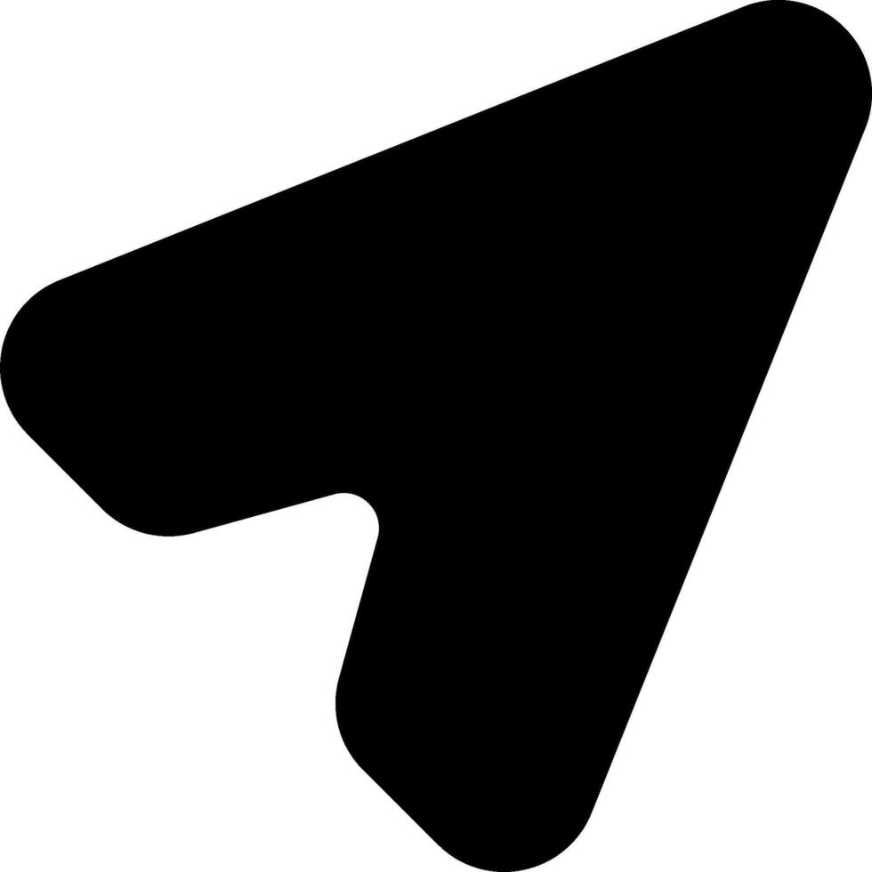 A black arrow pointing down on a white background vector